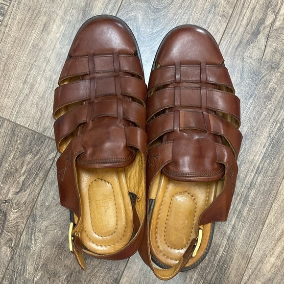Allen Edmonds Cognac Leather Fisherman Sandals Size 9 EE - Picture 3 of 7